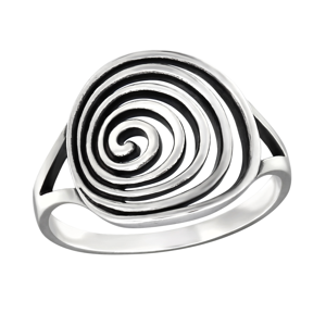 OLIVIE Stříbrný spirálový prsten 1020 Velikost prstenů: 7 (EU: 54 - 56) Ag 925; ≤2,55 g.