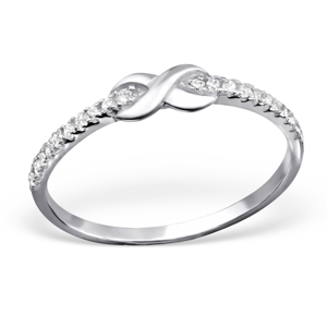 OLIVIE Stříbrný prsten NEKONEČNO 1026 Velikost prstenů: 5 (EU: 49-50) Ag 925; ≤0,85 g.