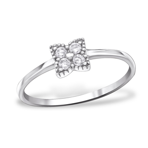 OLIVIE Stříbrný prsten s kubickými zirkony 1028 Velikost prstenů: 6 (EU: 51 - 53) Ag 925; ≤1,10 g.