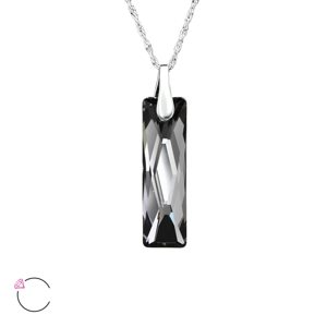OLIVIE Stříbrný náhrdelník se Swarovski krystalem NIGHT 1231 Ag 925; ≤1,5 g.
