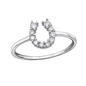 OLIVIE Stříbrný prsten PODKOVA 1238 Velikost prstenů: 7 (EU: 54 - 56) Ag 925; ≤1,45 g.