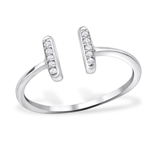 OLIVIE Stříbrný prsten se zirkony 1240 Velikost prstenů: 6 (EU: 51 - 53) Ag 925; ≤1,15 g.