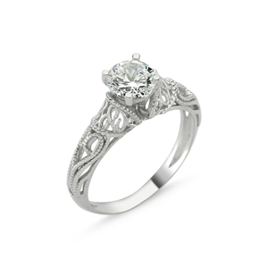 OLIVIE Stříbrný prsten KRÁLOVSKÁ OLIVIE s kubickým zirkonem 1273 Velikost prstenů: 7 (EU: 54-56) Ag 925; ≤2,2 g.