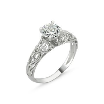OLIVIE Stříbrný prsten KRÁLOVSKÁ OLIVIE s kubickým zirkonem 1273 Velikost prstenů: 8 (EU: 57-58) Ag 925; ≤2,2 g.