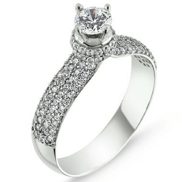 OLIVIE Stříbrný prsten se Swarovski zirkony 1361 Velikost prstenů: 5 (EU: 49-50) Ag 925; ≤3 g.