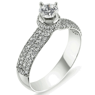 OLIVIE Stříbrný prsten se Swarovski zirkony 1361 Velikost prstenů: 9 (EU: 59 - 61) Ag 925; ≤3 g.