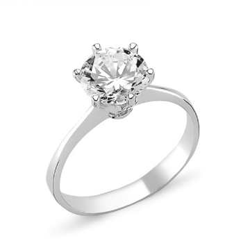 OLIVIE Stříbrný prstense zirkonem 1363 Velikost prstenů: 9 (EU: 59-61) Ag 925; ≤2,22 g.