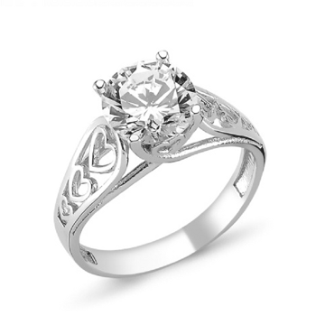 OLIVIE Stříbrný prsten se zirkonem 1365 Velikost prstenů: 5 (EU: 47 - 50) Ag 925; ≤3,03 g.