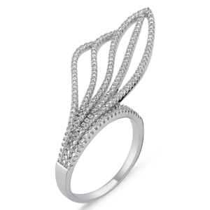 OLIVIE EXTRAVAGANTNÍ stříbrný prsten 1427 Velikost prstenů: 8 (EU: 57 - 58) Ag 925; ≤5,5 g.