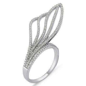 OLIVIE EXTRAVAGANTNÍ stříbrný prsten 1427 Velikost prstenů: 9 (EU: 59 - 61) Ag 925; ≤5,5 g.