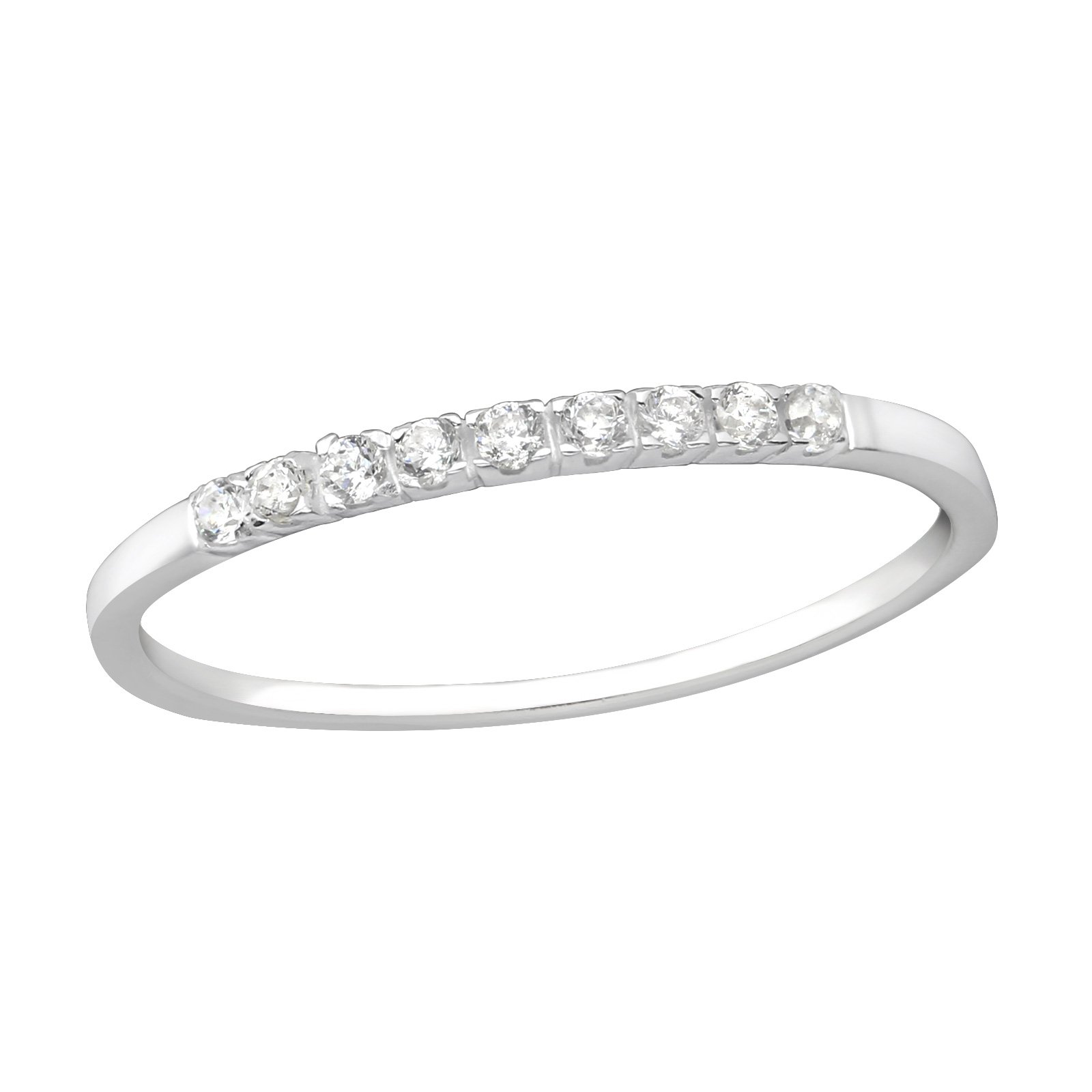 OLIVIE Stříbrný prsten s kubickými zirkony 1478 Velikost prstenů: 6 (EU: 51 - 53) Ag 925; ≤0,80 g.