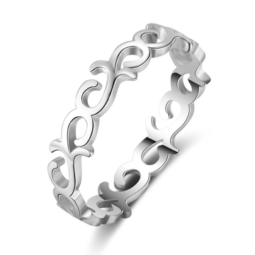 OLIVIE Stříbrný prstýnek POTAWATOMI 4747 Velikost prstenů: 9 (EU: 59 - 61) Ag 925; ≤1,8 g.