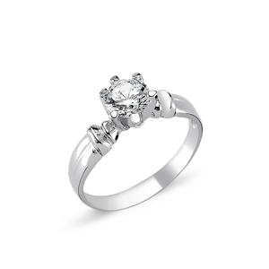 OLIVIE Stříbrný solitérní prsten CZ 1726 Velikost prstenů: 5 (EU: 47 - 50) Ag 925; ≤2,8 g.