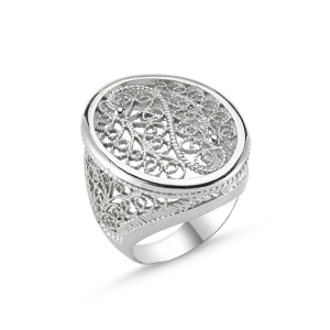 OLIVIE Stříbrný vzorovaný prsten 1731 Velikost prstenů: 7 (EU: 54 - 56) Ag 925; ≤7,93 g.