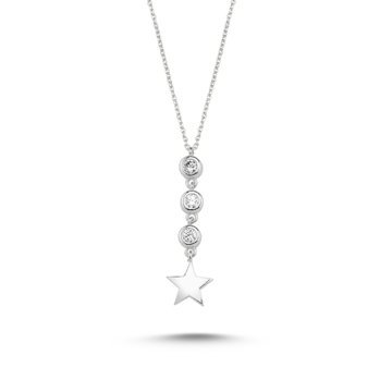 OLIVIE Stříbrný náhrdelník STAR 1887 Ag 925; ≤3,20 g.