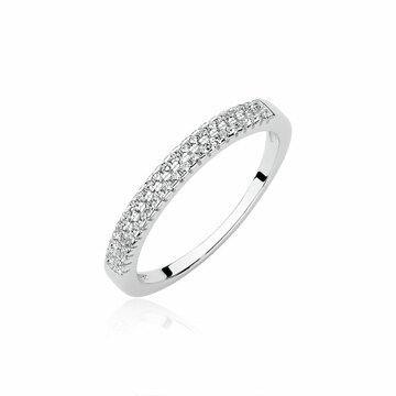 OLIVIE Stříbrný prsten se zirkony 1948 Velikost prstenů: 6 (EU: 51 - 53) Ag 925; ≤1,7 g.