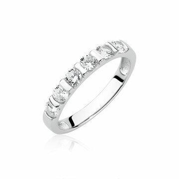 OLIVIE Stříbrný prsten se zirkony 1949 Velikost prstenů: 10 (EU: 62 - 64) Ag 925; ≤2,5 g.