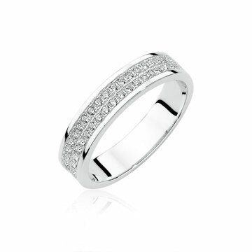 OLIVIE Stříbrný prsten se zirkony 1951 Velikost prstenů: 10 (EU: 62-64) Ag 925; ≤3,4 g.