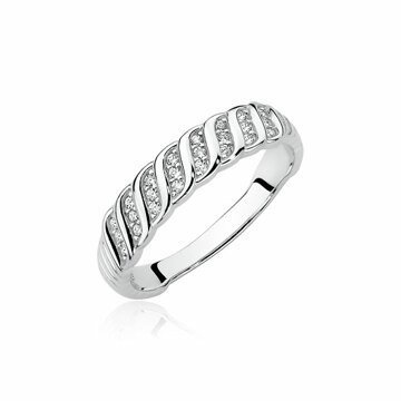 OLIVIE Stříbrný prsten se zirkony 1955 Velikost prstenů: 5 (EU: 49-50) Ag 925; ≤2,7 g.