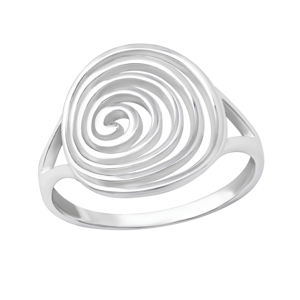 OLIVIE Stříbrný spirálový prsten 1992 Velikost prstenů: 8 (EU: 57 - 58) Ag 925; ≤2,65 g.