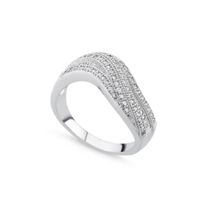 OLIVIE Stříbrný prsten se zirkony 2071 Velikost prstenů: 7 (EU: 54-56) Ag 925; ≤5,17 g.