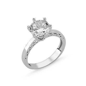 OLIVIE Stříbrný prsten se zirkonem 2072 Velikost prstenů: 6 (EU: 51 - 53) Ag 925; ≤3,05 g.