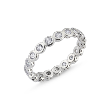OLIVIE Stříbrný prsten se zirkony 2129 Velikost prstenů: 6 (EU: 51-53) Ag 925; ≤1,5 g.