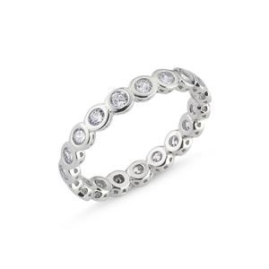 OLIVIE Stříbrný prsten se zirkony 2129 Velikost prstenů: 8 (EU: 57 - 58) Ag 925; ≤1,5 g.