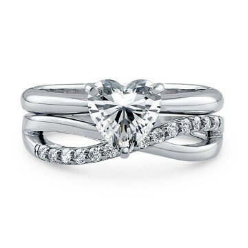 OLIVIE Stříbrný prsten pro zamilované 2176 Velikost prstenů: 10 (EU: 62 - 64) Ag 925; ≤4,3 g.