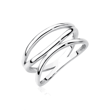 OLIVIE Stříbrný prsten se třemi liniemi 2194 Velikost prstenů: 6 (EU: 51-53) Ag 925; ≤3,3 g.