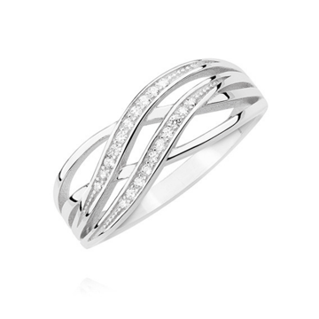 OLIVIE Stříbrný prsten se zirkony 2195 Velikost prstenů: 5 (EU: 49-50) Ag 925; ≤2,9 g.