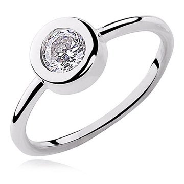 OLIVIE Stříbrný rhodiovaný prsten 2201 Velikost prstenů: 5 (EU: 47 - 50) Ag 925; ≤2,3 g.