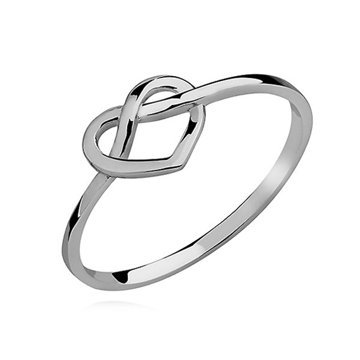 OLIVIE Stříbrný prsten NEKONEČNÉ SRDCE 2202 Velikost prstenů: 5 (EU: 49-50) Ag 925; ≤0,7 g.