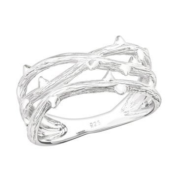 OLIVIE Stříbrný větvičkový prsten 2480 Velikost prstenů: 6 (EU: 51-53) Ag 925; ≤2,85 g.
