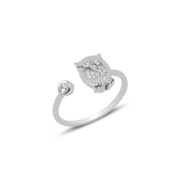 OLIVIE Stříbrný prsten SOVA 2575 Ag 925; ≤1,8 g.