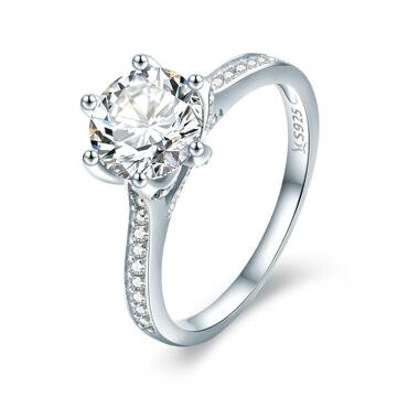 OLIVIE Zásnubní stříbrný prsten 2905 Velikost prstenů: 6 (EU: 51-53) Ag 925; ≤3,1 g.