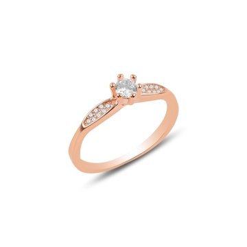 OLIVIE Stříbrný prsten ROSE 3181 Velikost prstenů: 7 (EU: 54-56) Ag 925; ≤1,7 g.
