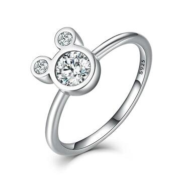 OLIVIE Stříbrný prsten MOUSE 3241 Velikost prstenů: 6 (EU: 51-53) Ag 925; ≤2,3 g.