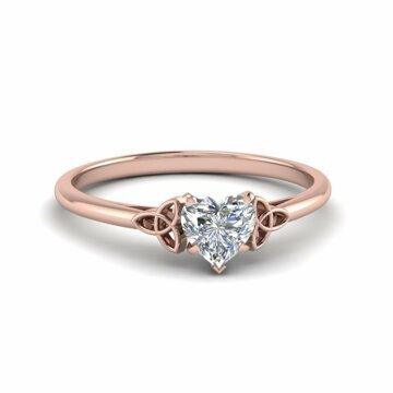OLIVIE Stříbrný prstýnek ROSE se srdíčkem 3364 Velikost prstenů: 5 (EU: 47 - 50) Ag 925; ≤1,5 g.