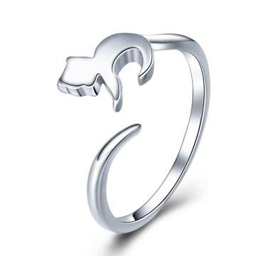 OLIVIE KOČKA stříbrný prsten 3422 Ag 925; ≤1,6 g.