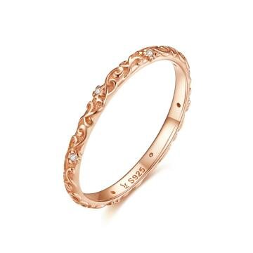 OLIVIE Stříbrný prsten VINTAGE ROSE 3446 Velikost prstenů: 6 (EU: 51 - 53) Ag 925; ≤1,1 g.