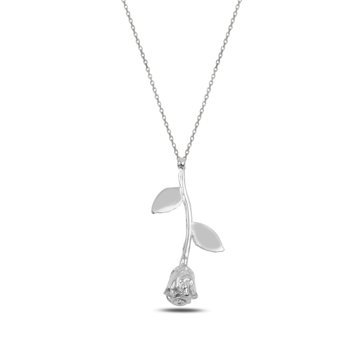OLIVIE 3457 Stříbrný náhrdelník RŮŽE Ag 925; ≤3,2 g.