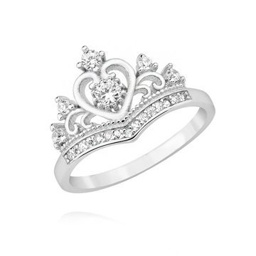 OLIVIE Stříbrný prstýnek KORUNKA 3691 Velikost prstenů: 5 (EU: 47 - 50) Ag 925; ≤2,4 g.