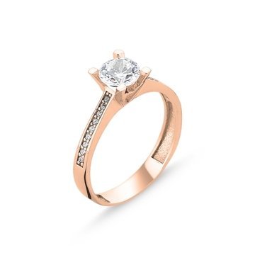 OLIVIE Stříbrný prsten ROSE 3107 Velikost prstenů: 5 (EU: 47 - 50) Ag 925; ≤1,5 g.