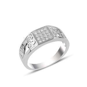 OLIVIE Pánský stříbrný prsten 3723 Velikost prstenů: 9 (EU: 59 - 61) Ag 925; ≤>5 g.