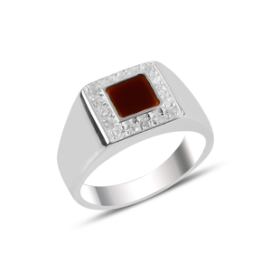 OLIVIE Pánský stříbrný prsten 3733 Velikost prstenů: 10 (EU: 62 - 64) Ag 925; ≤ 10 g.