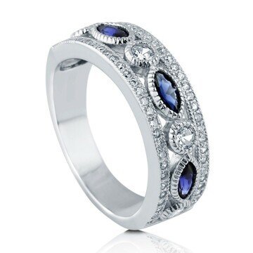 OLIVIE Stříbrný prsten MODRÉ TAJEMSTVÍ 3772 Velikost prstenů: 5 (EU: 47 - 50) Ag 925; ≤4,6 g.