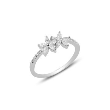 OLIVIE Stříbrný prsten LETNÍ KVÍTÍ 3905 Velikost prstenů: 8 (EU: 57 - 58) Ag 925; ≤1,4 g.