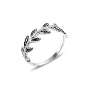 OLIVIE Stříbrný prstýnek LÍSTKY Z RŮŽÍ 3908 Velikost prstenů: 6 (EU: 51-53) Ag 925; ≤1,5 g.