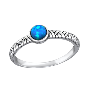 OLIVIE Stříbrný prsten OPÁL 3991 Velikost prstenů: 6 (EU: 51 - 53) Ag 925; ≤1,15 g